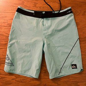 Quiksilver highline boardshorts size 33  board shorts - light seafoam green